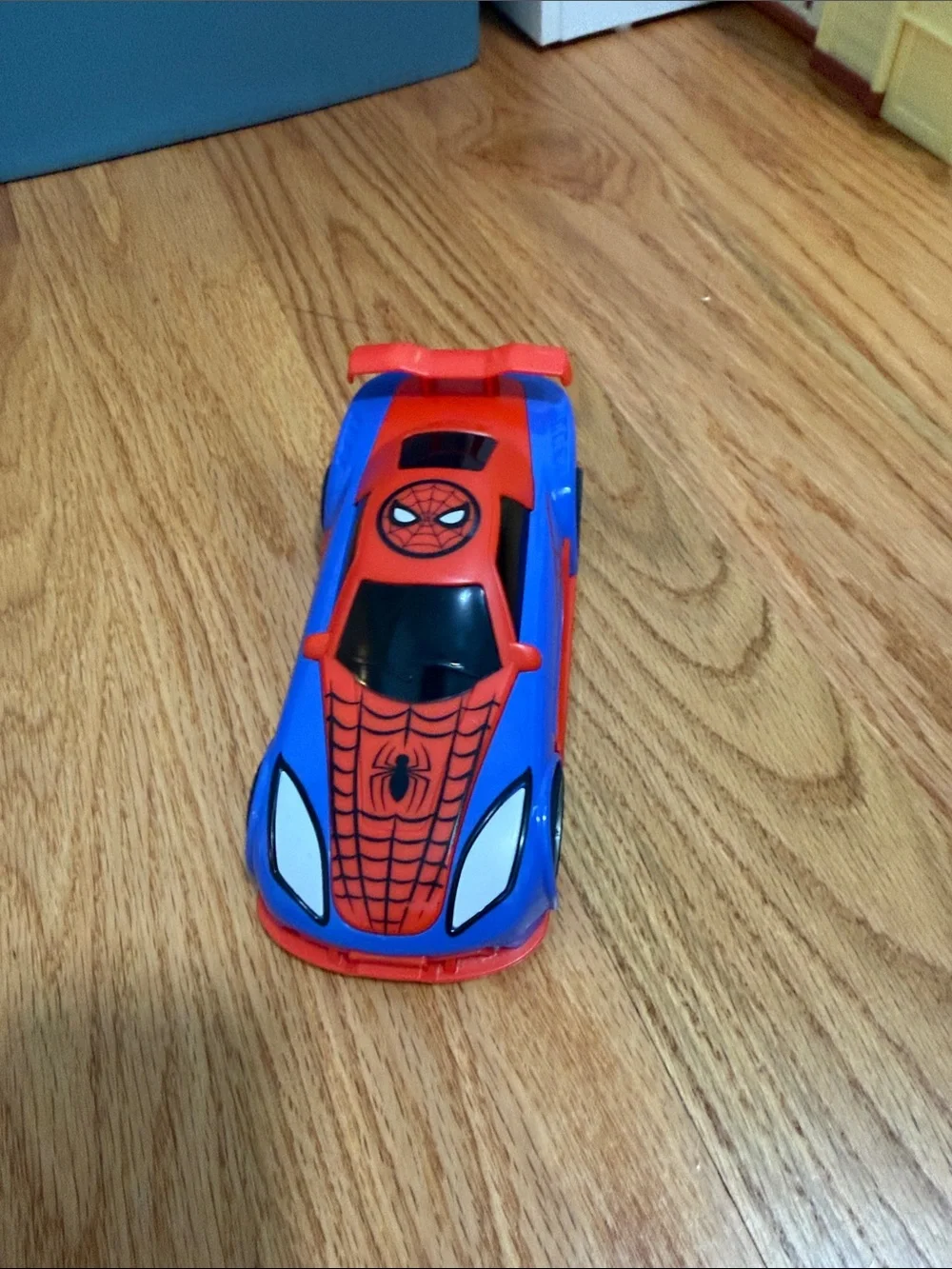 Blue & Red Spider-Themed Kids Racing Car Toy - Unbranded